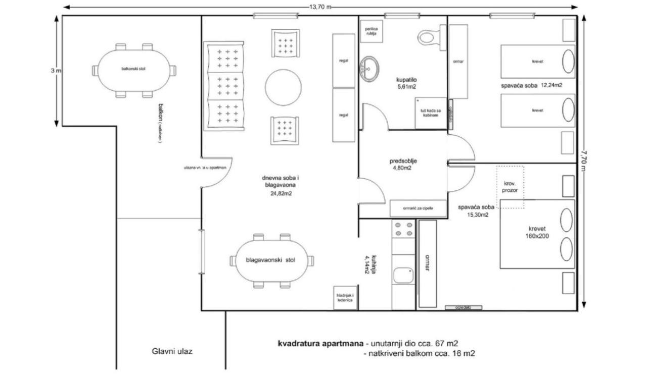 Ferienwohnung Ana Zaglav Exterior foto